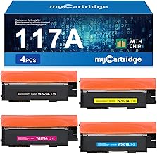 MYCARTRIDGE Compatible with HP 117A Toner Set Replacement for HP Color Laser MFP 178nwg 179fwg 178nw 150nw 179fnw 150a W2070A W2071A W2072A W2073A (Black Cyan Yellow Magenta, 4-Pack)