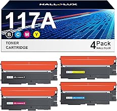117A Toner Set 117A Compatible with HP 117A for Toner HP Color Laser MFP 178nwg MFP 179fwg 178nw 179fnw 179 178 Laser 150a 150nw 150w W2070A W2071A W2072A W2073A (1 Black, 1 1 Cyan, 1 Magenta, 1