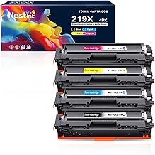 Nestink 219X 219A MFP 3302FDWG Toner Compatible with HP 219A 219X Tonr Set for HP Color Laserjet Pro MFP 3302SDWG 3302FDN 3302FDW 3302SDW 3302FDNG 3302FDWG 3202DN 3202DW W2190X W2191 Wx w2192x w2193x