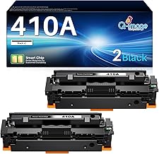 Q-image 410A CF410A Toner Compatible with HP 410X 410A CF410A CF410X Multipack Toner Cartridge Laserjet Pro MFP M477fdw M377dw M477fdn M477fnw M452dn M452nw M452dw (Black 2-Pack)